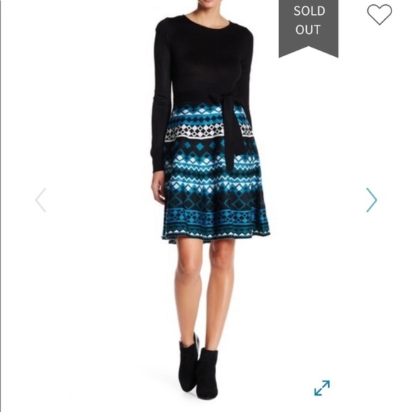 Eliza J Dresses & Skirts - Eliza J Diamond Skirt Knit Dress